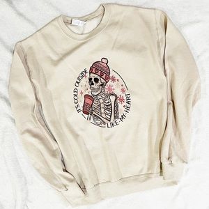 Custom Sublimated Cold Like My Heart Sweatshirt